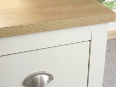 GFW GFW Lancaster Cream and Oak 1 Door 4 Drawer Study Desk (Flat Packed)