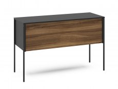 Birlea Birlea Opus Walnut and Black Study Desk (Flat Packed)