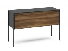 Birlea Furniture & Beds Birlea Opus Walnut and Black Study Desk (Flat Packed)