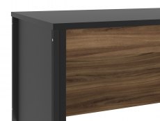 Birlea Birlea Opus Walnut and Black Study Desk (Flat Packed)