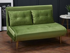 LPD LPD Madison Green Velvet Fabric Sofa Bed