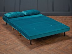LPD LPD Madison Teal Velvet Fabric Sofa Bed
