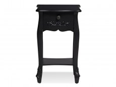 LPD LPD Antoinette Black 1 Drawer Bedside Cabinet (Assembled)