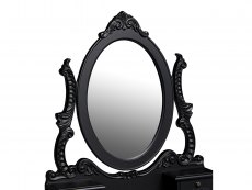 LPD LPD Antoinette Black 4 Drawer Dressing Table and Stool (Assembled)