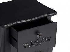 LPD LPD Antoinette Black 5 Drawer Tall Narrow Chest of Drawers (Assembled)