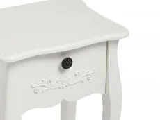 LPD Antoinette White 1 Drawer Bedside Table (Assembled)