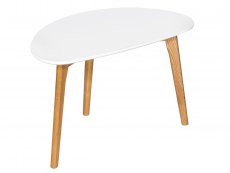 LPD LPD Astro White and Oak Coffee Table (Flat Packed)