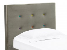 LPD LPD Camden 3ft Single Grey Upholstered Fabric Bed Frame