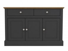 LPD Devon Charcoal 3 Door 2 Drawer Large Sideboard (Flat Packed)