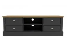 LPD LPD Devon Charcoal 4 Drawer TV Cabinet