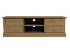LPD LPD Devon Oak 4 Drawer TV Cabinet (Flat Packed)