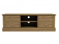 LPD LPD Devon Oak 4 Drawer TV Cabinet