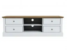 LPD LPD Devon White and Oak 4 Drawer TV Cabinet