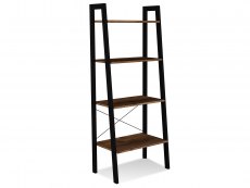 LPD LPD Ealing Black and Rustic Pine Ladder Shelving Unit (Flat Packed)