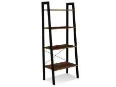 LPD LPD Ealing Black and Rustic Pine Ladder Shelving Unit