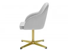 LPD LPD Felix Grey Velvet Fabric Office Chair