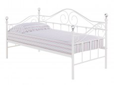 LPD LPD Florence 3ft Single White Metal Day Bed Frame