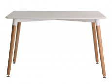 LPD LPD Fraser White 120cm Dining Table (Flat Packed)