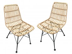 LPD Hadley Set of 2 Rattan Dining Chairs