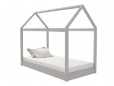 LPD LPD Hickory House 3ft Single Grey Wooden Bed Frame