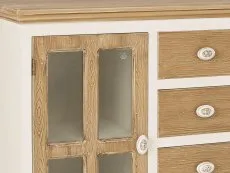 LPD LPD Juliette Cream and Oak 2 Door 4 Drawer Sideboard (Assembled)