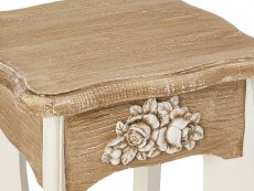 LPD LPD Juliette Cream and Oak Set of 2 Lamp Stands (Assembled)
