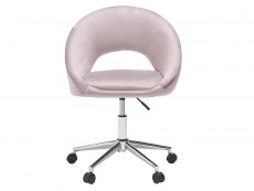 LPD LPD Skylar Pink Velvet Upholstered Fabric Office Chair
