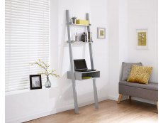GFW GFW Stockholm Grey Ladder Desk (Flat Packed)