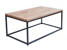 LPD LPD Mirelle Oak and Black Coffee Table (Flat Packed)