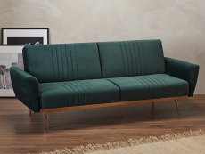 LPD LPD Nico Green Velvet Fabric Sofa Bed