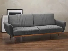 LPD LPD Nico Grey Velvet Fabric Sofa Bed