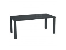 LPD LPD Monroe Puro 180cm Charcoal High Gloss Dining Table (Flat Packed)