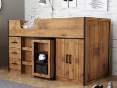 LPD LPD Rocco 3ft Single Rustic Oak Mid Sleeper Bed Frame