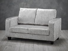 LPD Sofa In A Box Silver Crushed Velvet 2 Seater Sofa