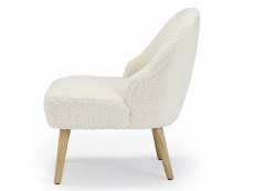 LPD LPD Ted White Fabric Accent Chair