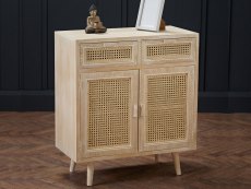 LPD LPD Toulouse Rattan and Oak 2 Door 2 Drawer Sideboard (Flat Packed)