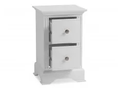 Kenmore Kenmore Catlyn White 2 Drawer Small Bedside Table (Assembled)