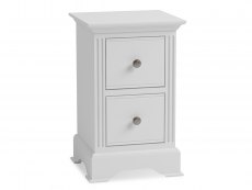 Kenmore Kenmore Catlyn White 2 Drawer Small Bedside Cabinet (Assembled)