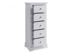 Kenmore Kenmore Catlyn White 5 Drawer Tall Narrow Chest of Drawers (Assembled)