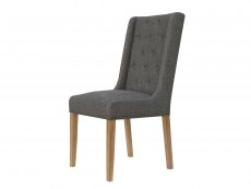 Kenmore Avalon Dark Grey Fabric Dining Chair