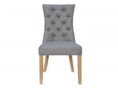 Kenmore Brora Light Grey Fabric Dining Chair