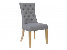 Kenmore Kenmore Brora Light Grey Fabric Dining Chair
