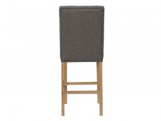 Kenmore Kenmore Cala Dark Grey Upholstered Fabric Bar Stool