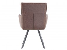 Kenmore Kenmore Faris Carver Brown Faux Leather Dining Chair