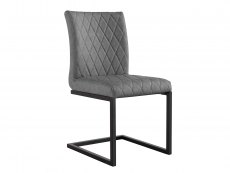 Kenmore Kenmore Flynn Grey Faux Leather Dining Chair