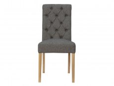 Kenmore Kenmore Yara Dark Grey Fabric Dining Chair