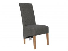 Kenmore Jackson Dark Grey Fabric Dining Chair