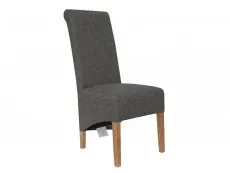 Kenmore Kenmore Jackson Dark Grey Fabric Dining Chair