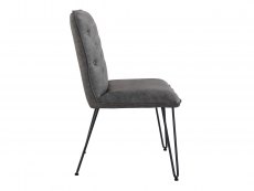 Kenmore Kenmore Finlay Grey Faux Leather 90cm Upholstered Dining Bench