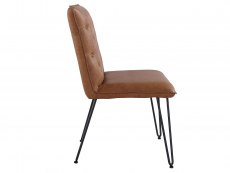 Kenmore Kenmore Finlay Tan Faux Leather 90cm Upholstered Dining Bench
